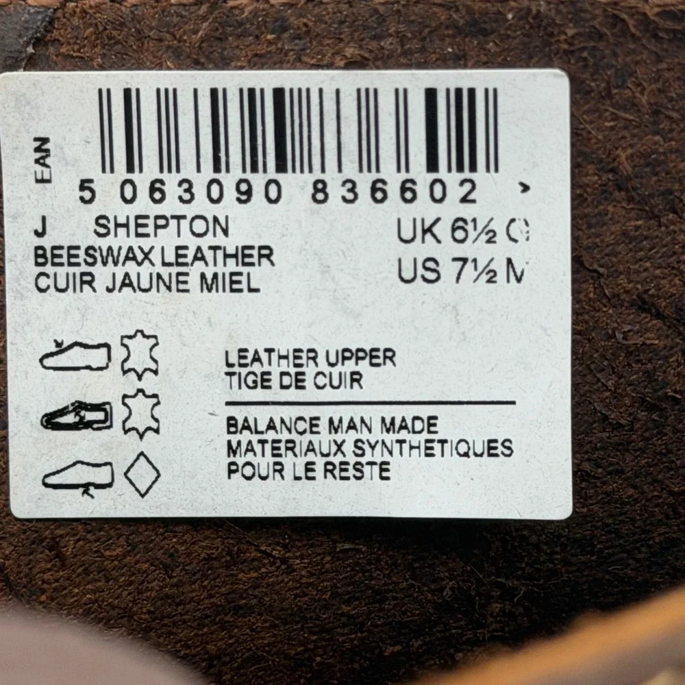 Clarks Chukka Boots Mens 7.5 Brown Shepton Beeswax Leather Desert Ankle Boots